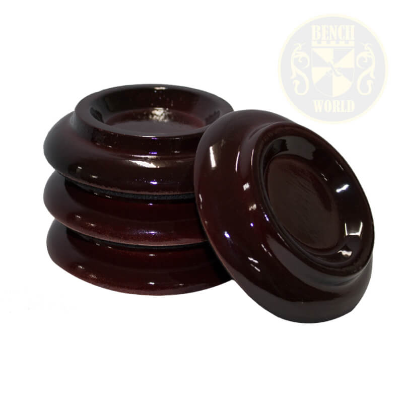 Wooden Caster Cups - Small - Set of 4
