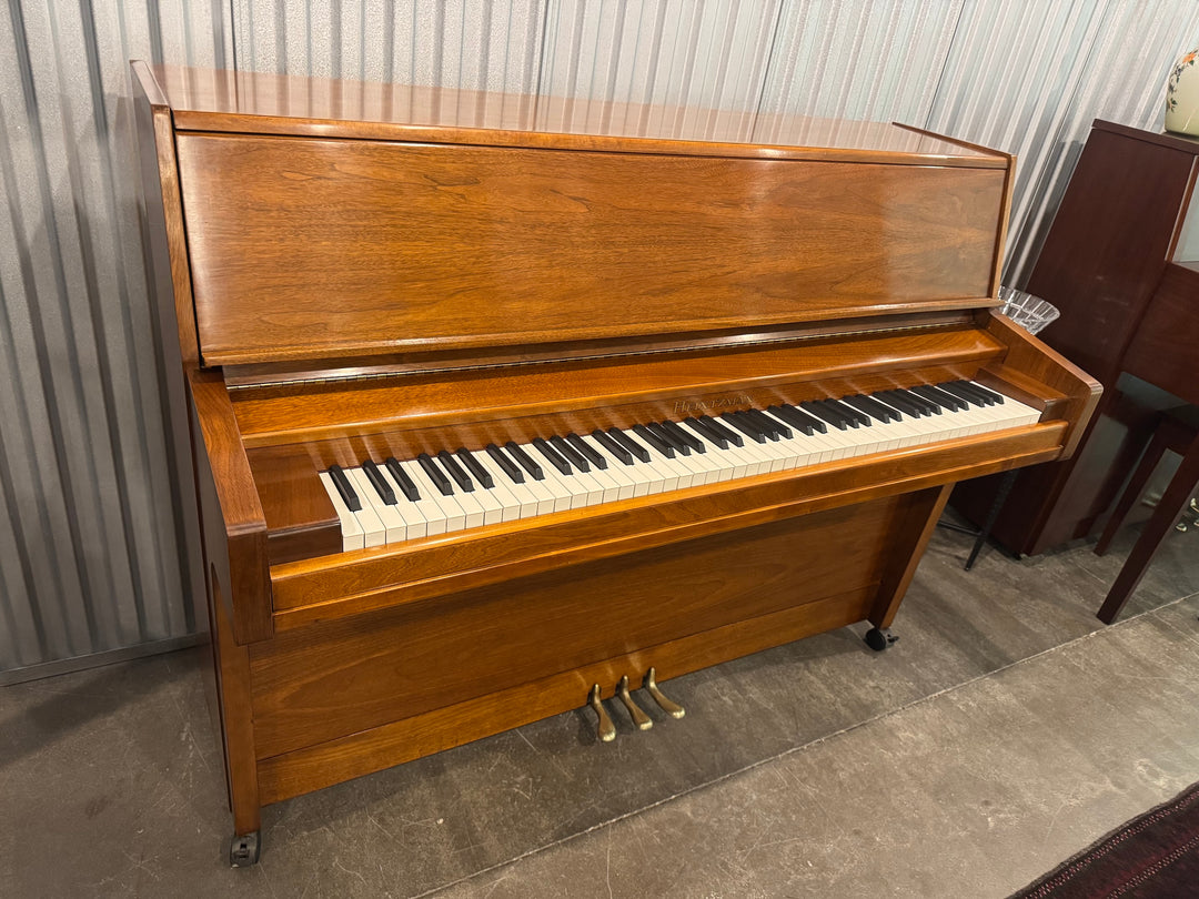 1980s Heinztman 42' Upright in Satin Walnut. Made in Canada. Digital Piano Alternative