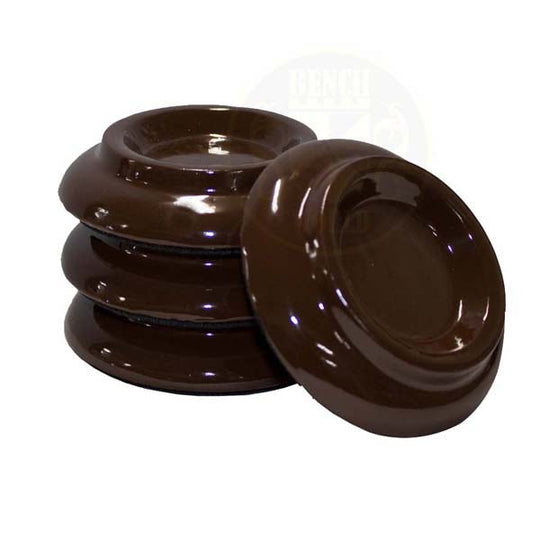 Wooden Caster Cups - Small - Set of 4